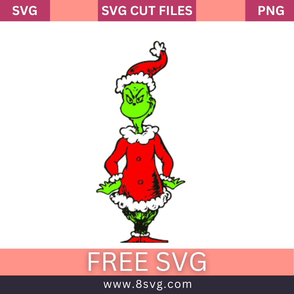 Christmas Grinch Svg Free Cut File For Cricut – RNOSA LTD | 8SVG