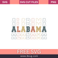 Alabama stack retro vintage SVG Free PNG Download