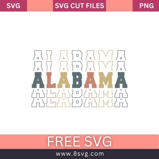 Alabama stack retro vintage SVG Free PNG Download-8SVG