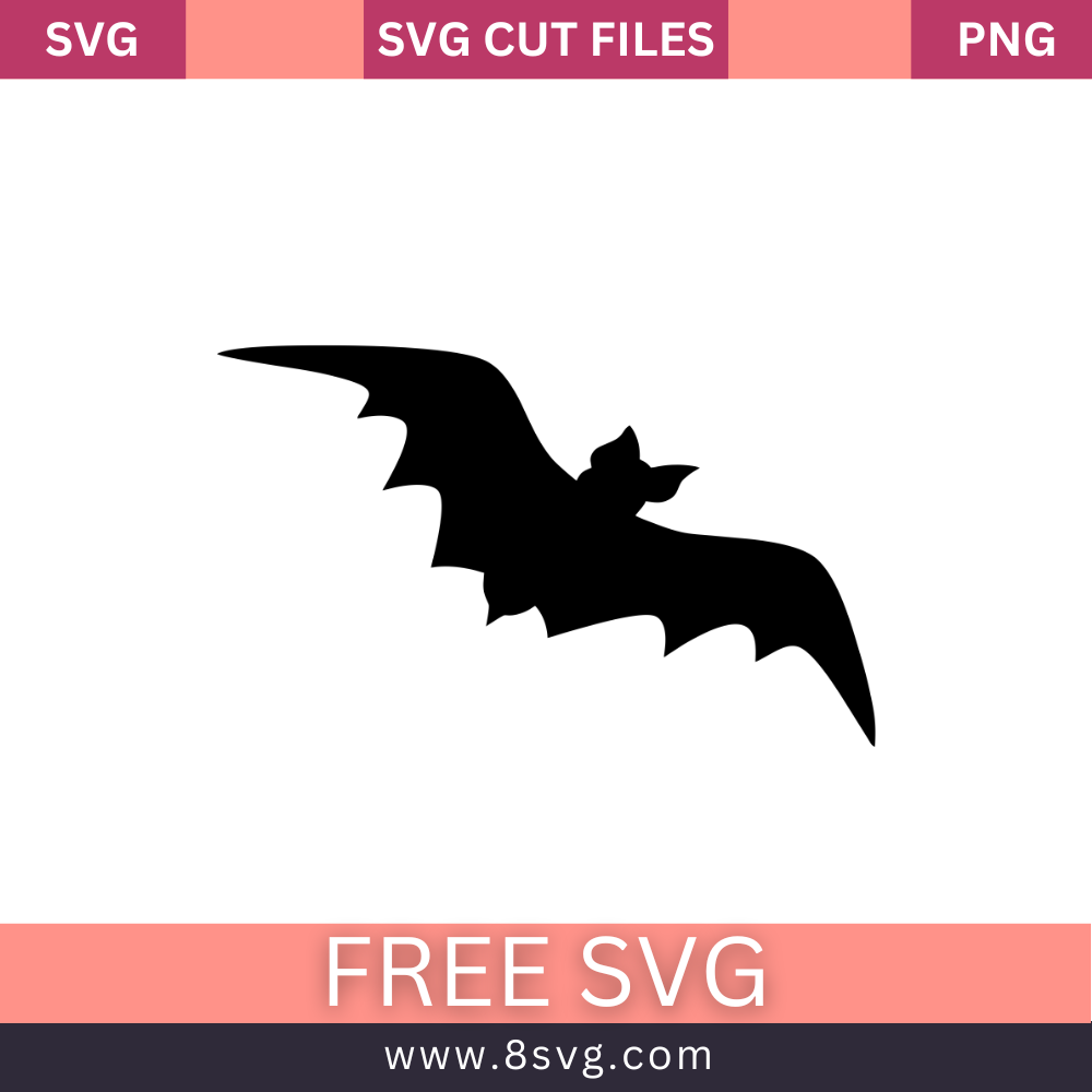 Bat Witch SVG Free Cut File for Cricut- 8SVG