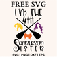 I'm the 4th Sanderson Sister SVG Free & PNG Craft Cut File-8SVG