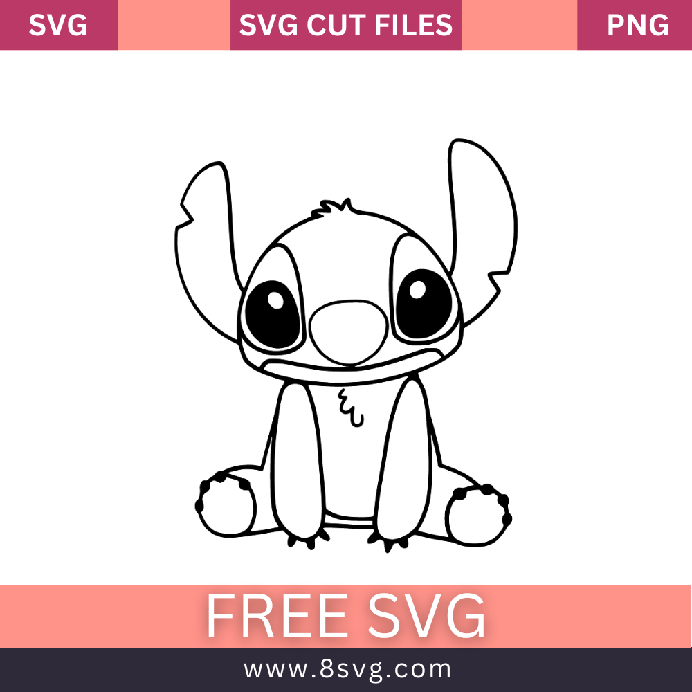 Outline Stitch Svg Free Cut File For Cricut- 8SVG