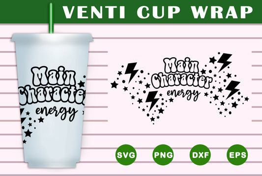 Main Character Energy Cup SVG Free And Png Download- 8SVG