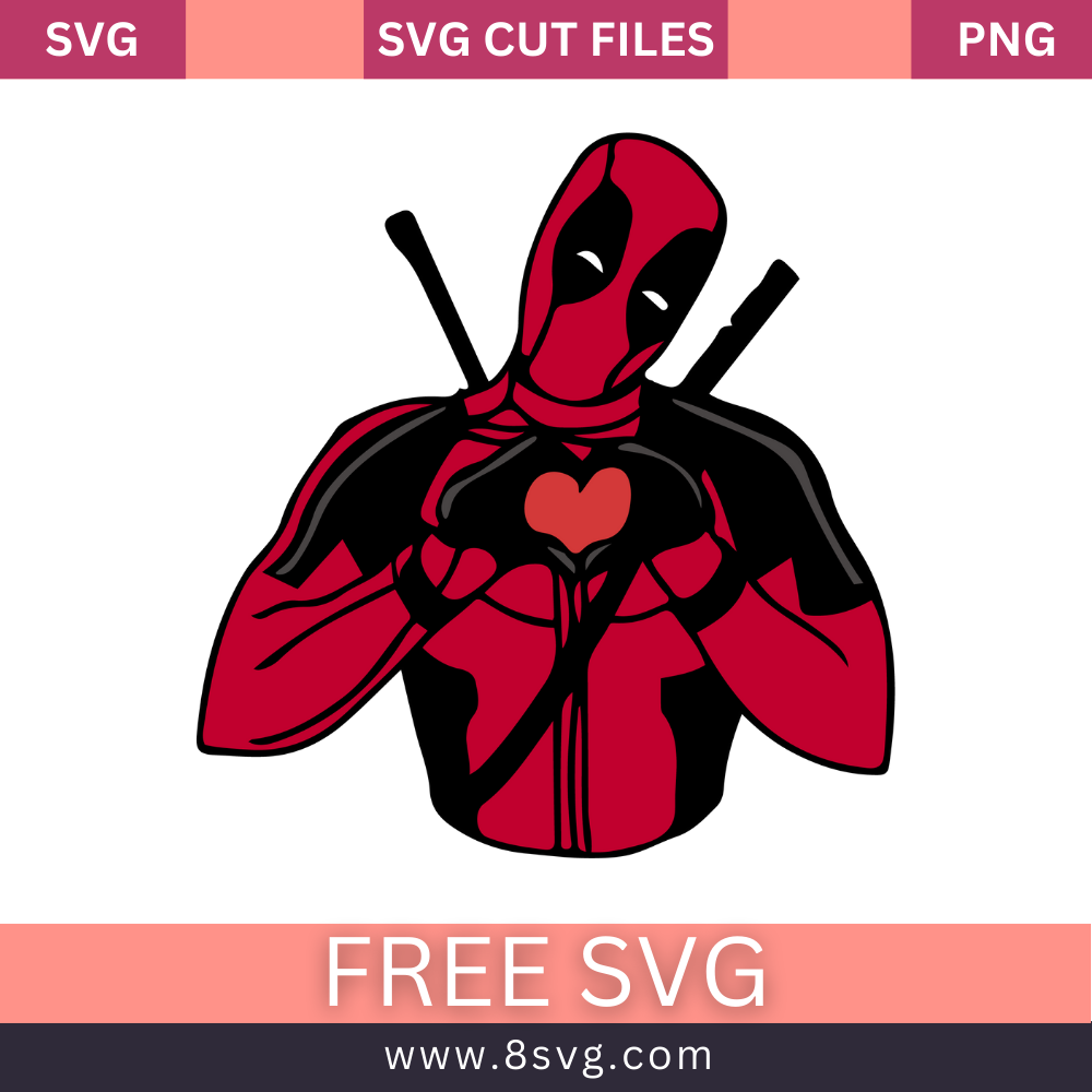 Deadpool SVG Free Cut File Download- 8SVG