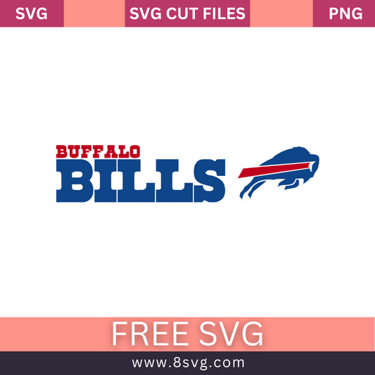 Buffalo Bills NFL SVG Free Cut File for Cricut Download- 8SVG
