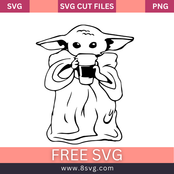 Star Wars Yoda Party Outline SVG Free cut file Download – RNOSA LTD | 8SVG