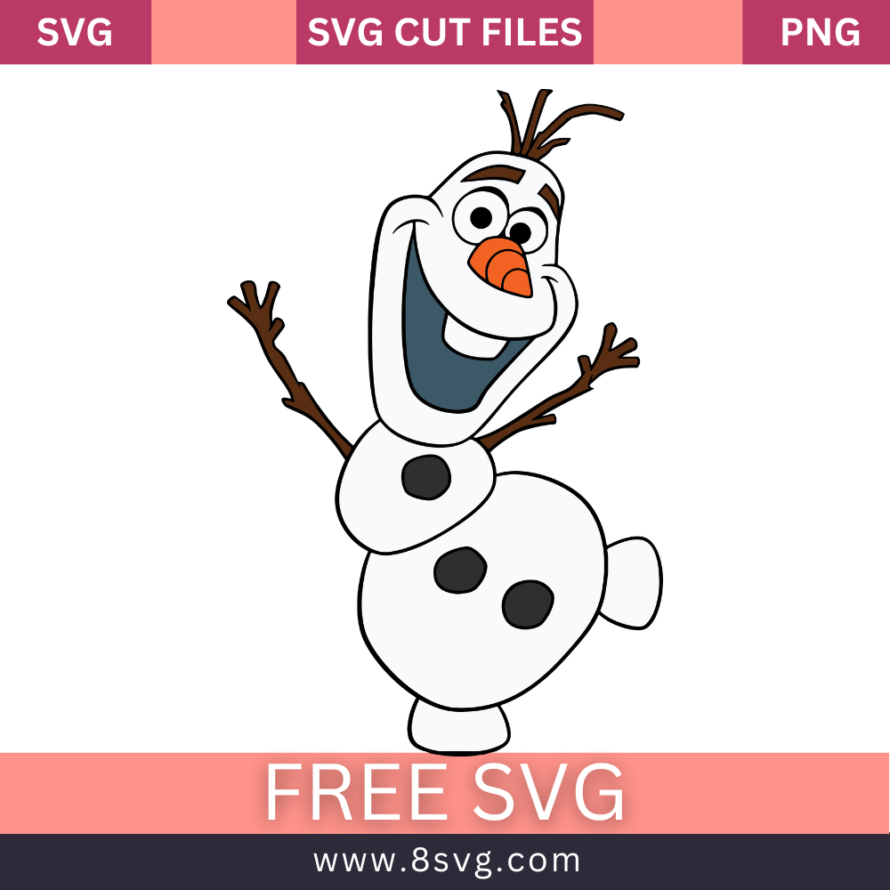 Olaf Svg Free Cut File For Cricut Download- 8SVG