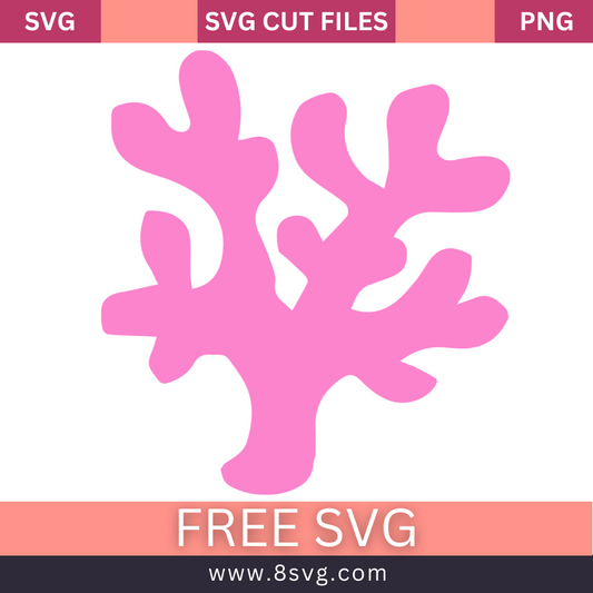 Coral Baby Shark Svg Free Cut File For Cricut Download- 8SVG