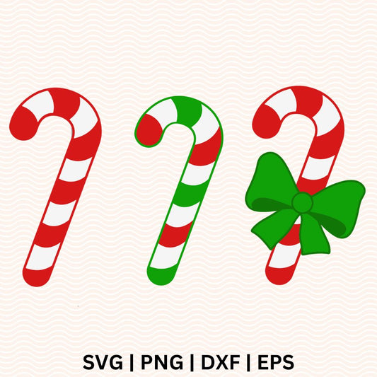 Candy Cane Christmas SVG - Free file for Cricut & Silhouette