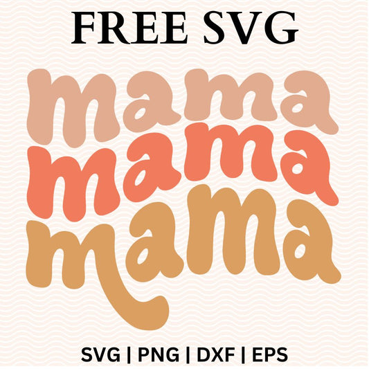 Free Boy MAMA SVG Cut File for Cricut, Cameo Silhouette
