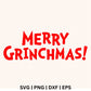 Merry Grinchmas Grinch SVG Free File For Cricut & Silhouette