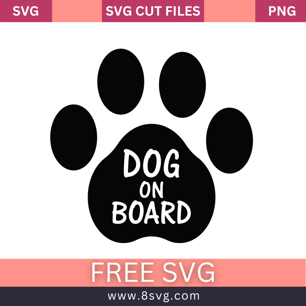 Dog on board SVG Free And Png Download-8SVG