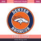 Denver Broncos NFL SVG Free And Png Download-8SVG