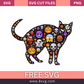 Halloween Cat SVG Free Cut File for Cricut- 8SVG