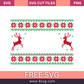 Knitted seamless pattern with deers for Christmas winter red and green sweater SVG Free Png Download-8SVG