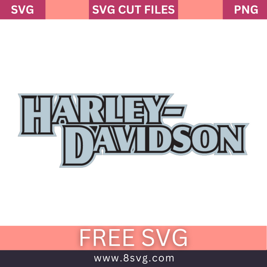 Harley davidson logo graphics SVG Free Cut File- 8SVG