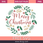 Merry Christmas Svg Free Cut File For Cricut- 8SVG