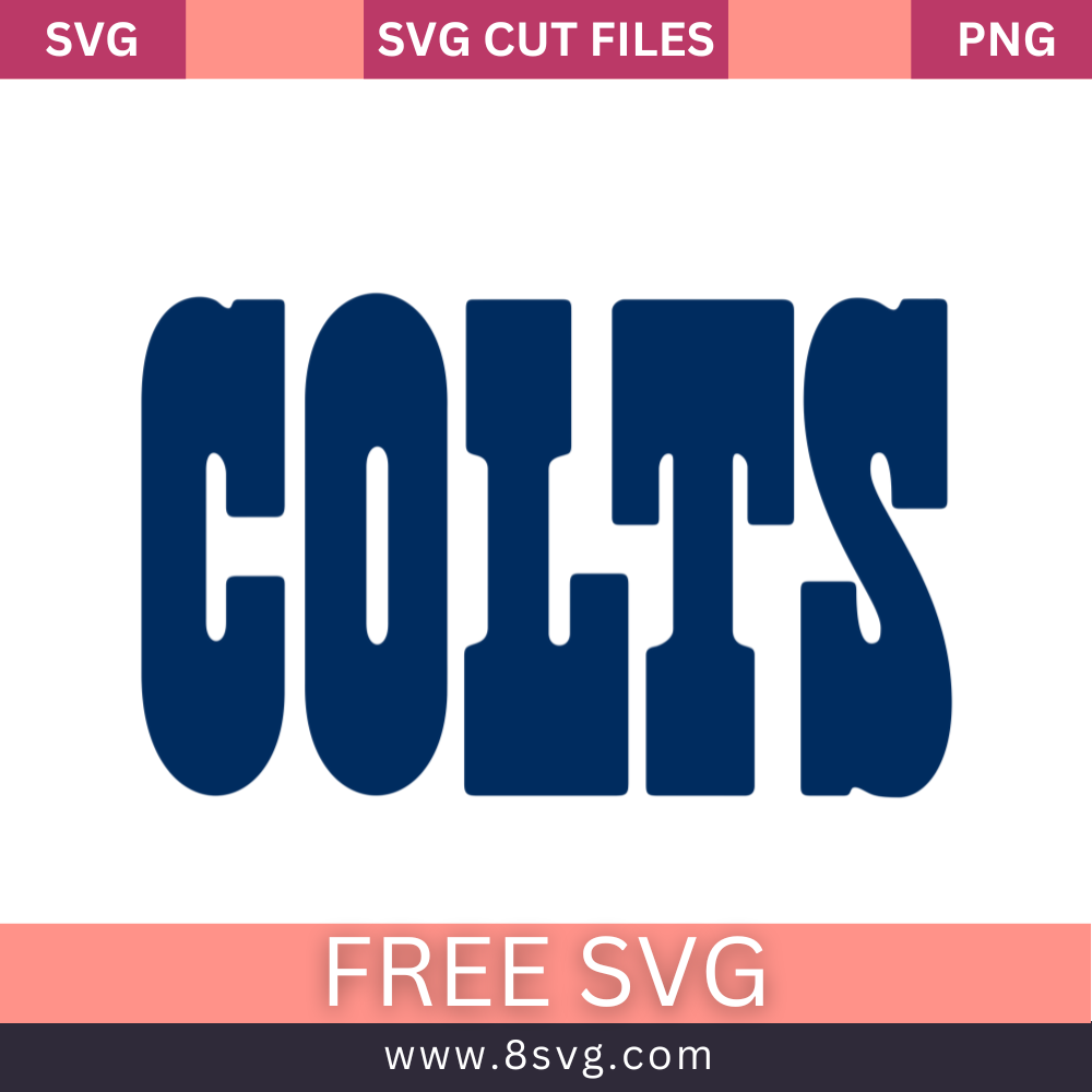 Colts Logo Vector Indianapolis Colts Layered Design For Cutting