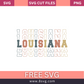Louisiana stack retro vintage SVG Free And Png Download
