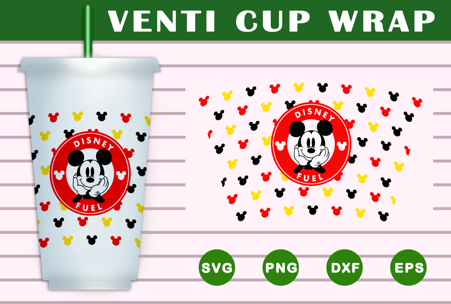 Disney Starbucks Wrap SVG Free And Png Download- 8SVG