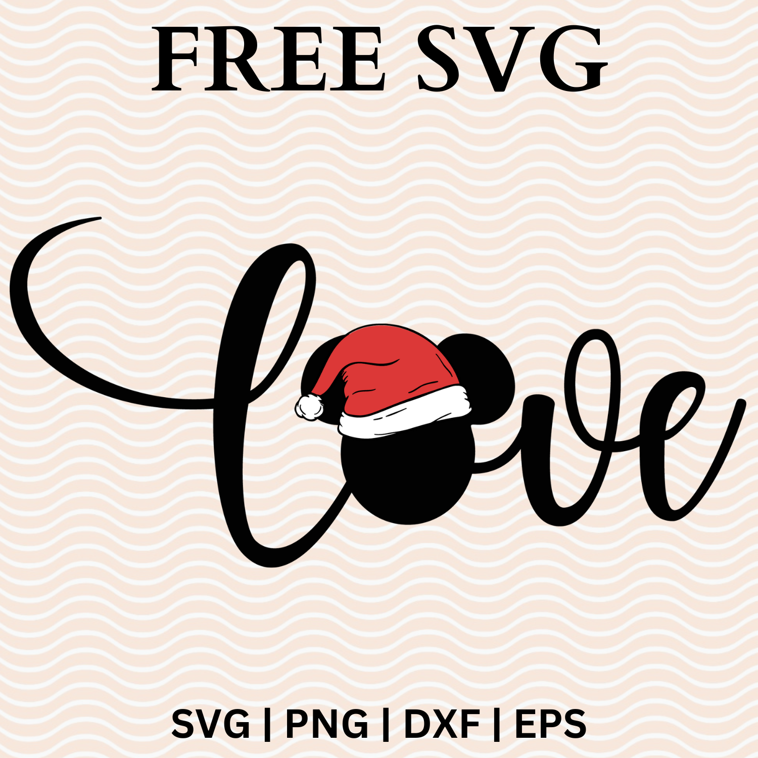 Love Disney christmas Svg Free File For Cricut-8SVG