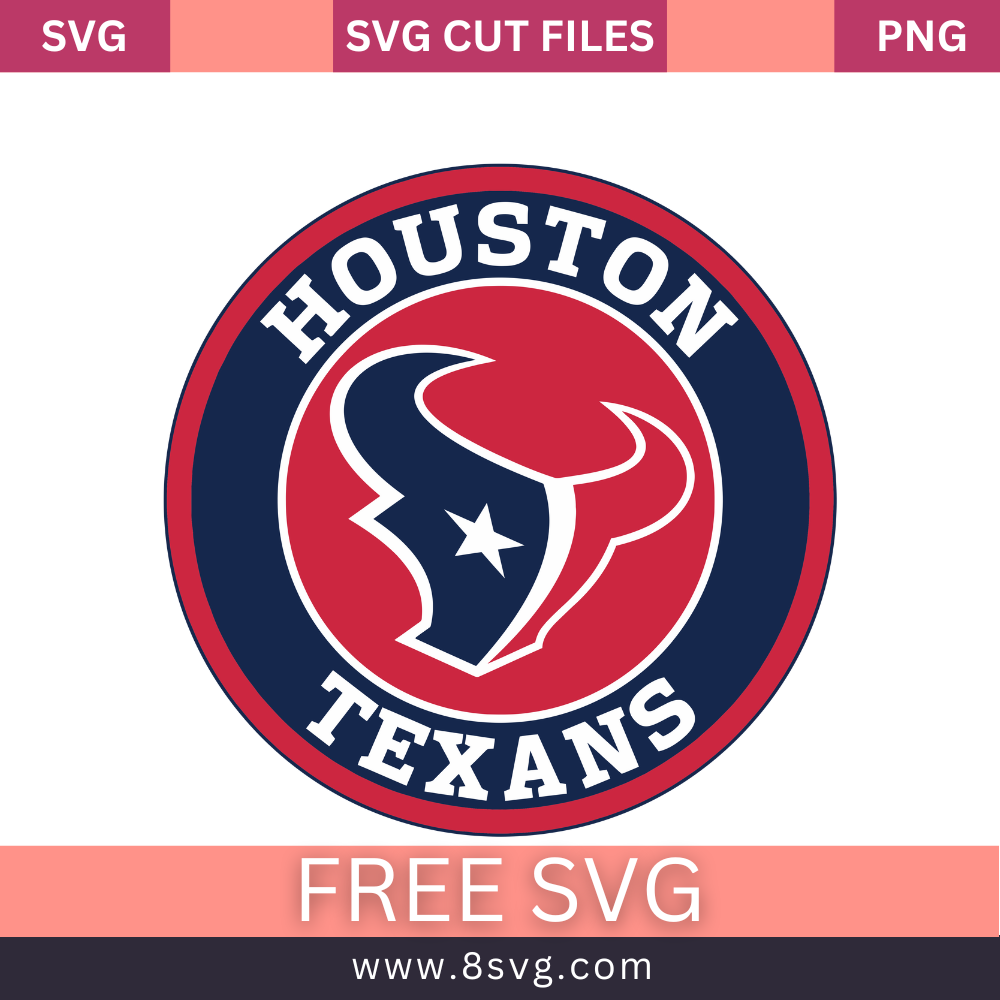 Houston Texans NFL SVG Free And Png Download – 8SVG