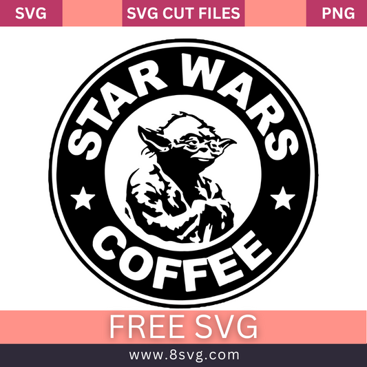 Star Wars Starbucks Baby Yoda SVG Free Download- 8SVG