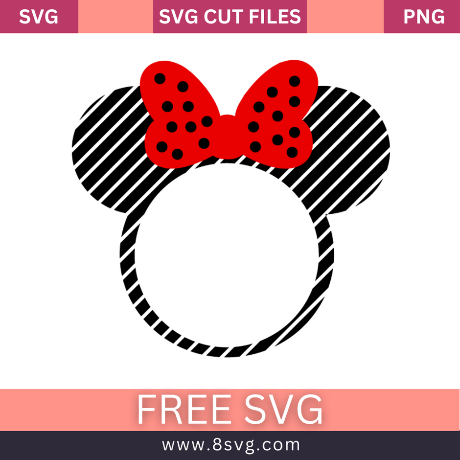 +16 Free Minnie Mouse Bow SVG - Express Your Disney Love – RNOSA LTD | 8SVG
