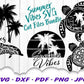 Beach Vibes Summer Turtle SVG Bundle- 8SVG