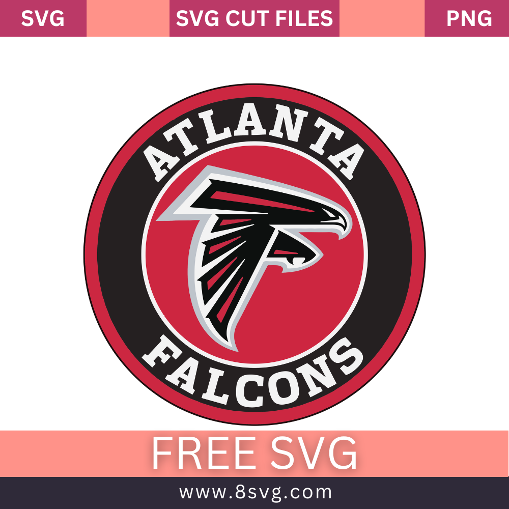 NFL Atlanta Falcons SVG Free Cut File for Cricut- 8SVG