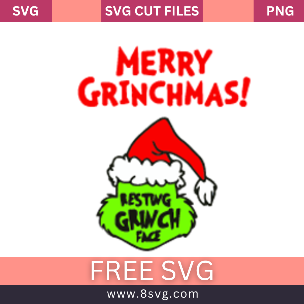 Free Merry Grinchmas Resting Grinch Face Svg Free Cut File Rnosa Ltd 8svg