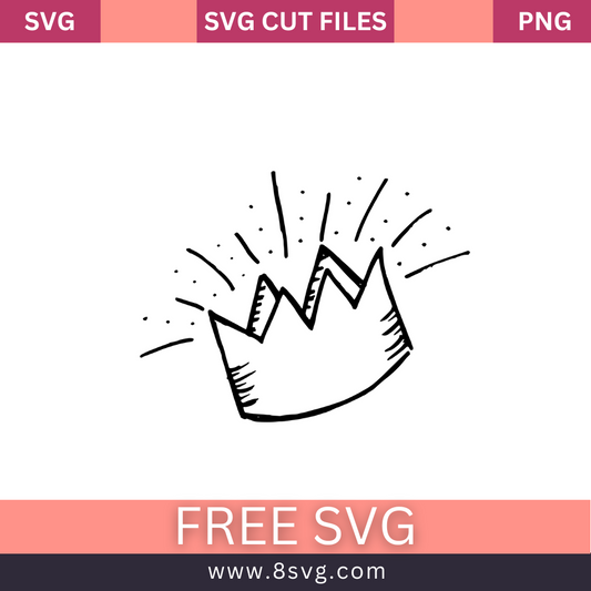 Crown SVG Free Cut File for Cricut