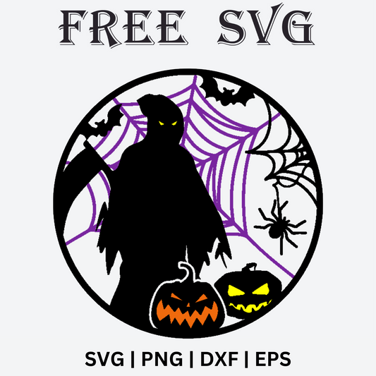 Ghost Pumpkin Halloween keychain SVG free and PNG-8SVG