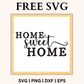 Home Sweet Home Sign SVG Free and PNG Download-8SVG