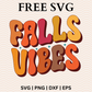 Retro Fall Vibes SVG Free & PNG For Cricut or Silhouette Download-8SVG