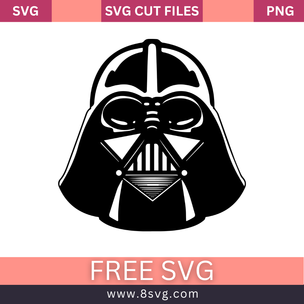 Darth Vader SVG Free Download Cut Files for Cricut & Silhouette- 8SVG