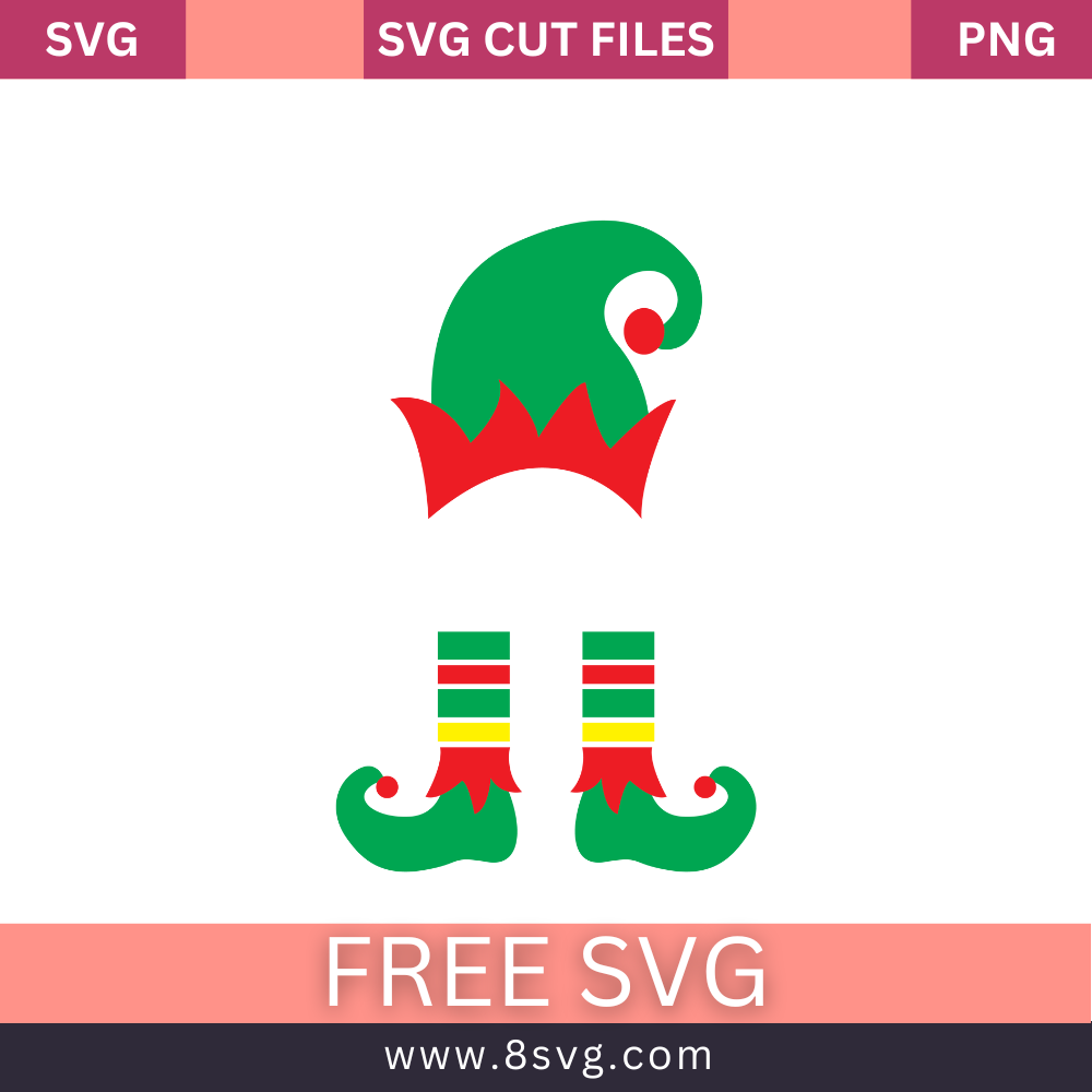 Elf SVG Free Cut File for Cricut – 8SVG