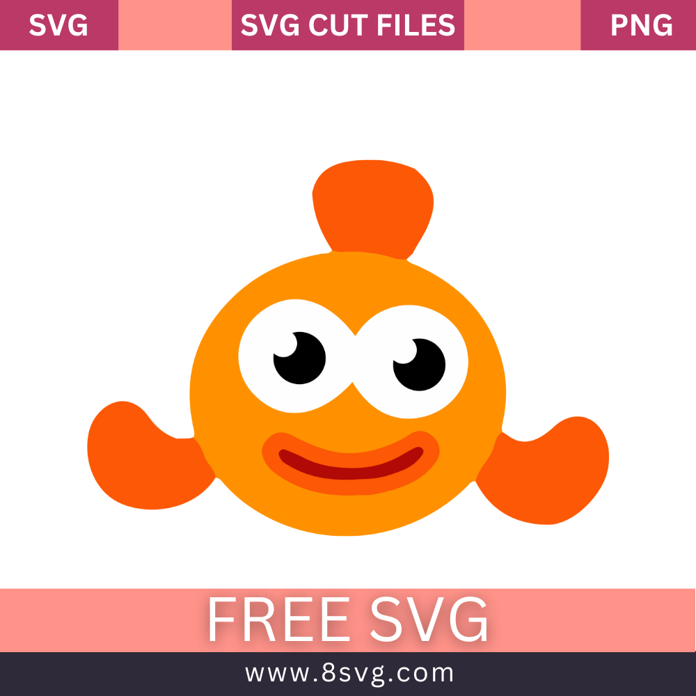 Fish 1 Baby Shark Svg Free Cut File For Cricut Download- 8SVG