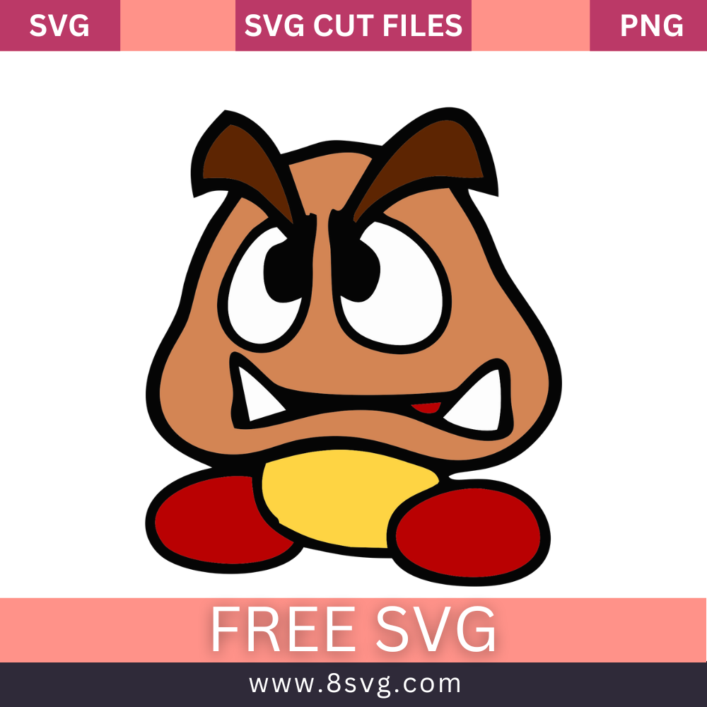 Goomboss SVG Free Cut File for Cricut- 8SVG