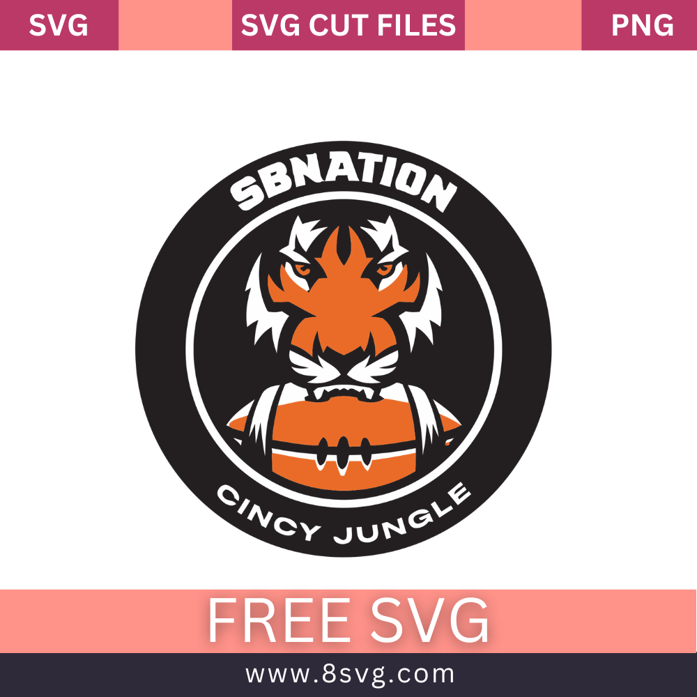NFL Cincinnati Bengals SVG Free And Png Download-8SVG