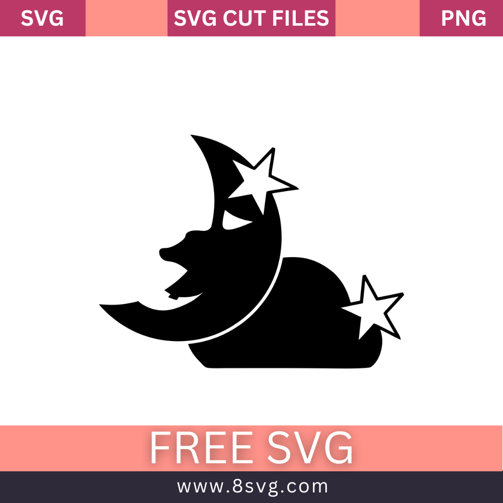 moon SVG Free And Png Download- 8SVG