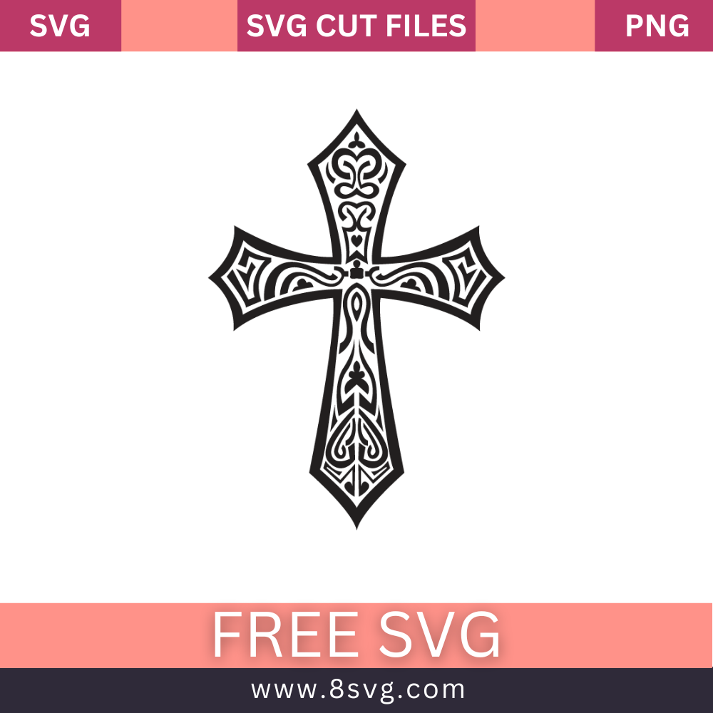 Cross SVG Free Cut File for Cricut- 8SVG