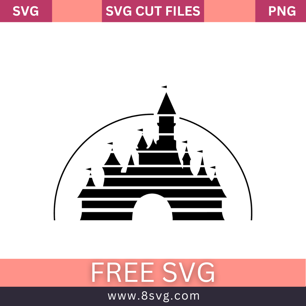 Disney Castle Svg Free Cut File For Cricut- 8SVG