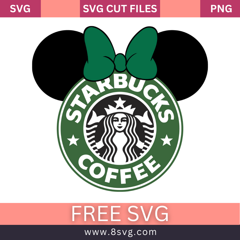 Disney Minnie Mouse Starbucks Coffee SVG Free Cut File – RNOSA LTD | 8SVG