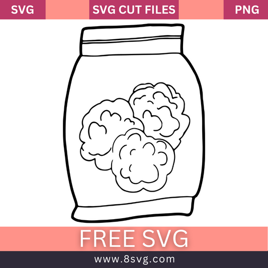 Small Bag with Buds Marijuana Svg Free Cut File- 8SVG