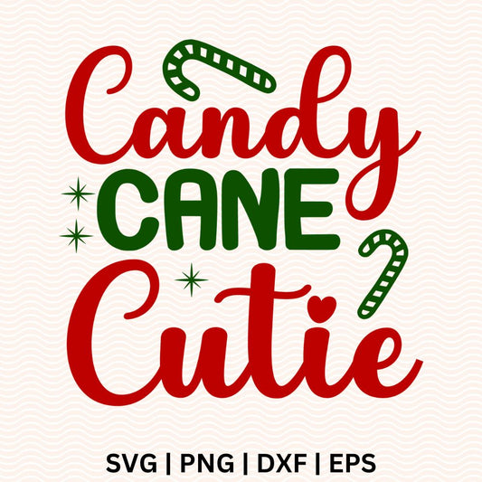 Candy Cane Cutie SVG - Free file for Cricut & Silhouette