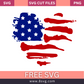 Heart USA Flag Svg Free Cut File For Cricut- 8SVG