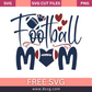 Football Mom Svg Free Cut File for Cricut- 8SVG