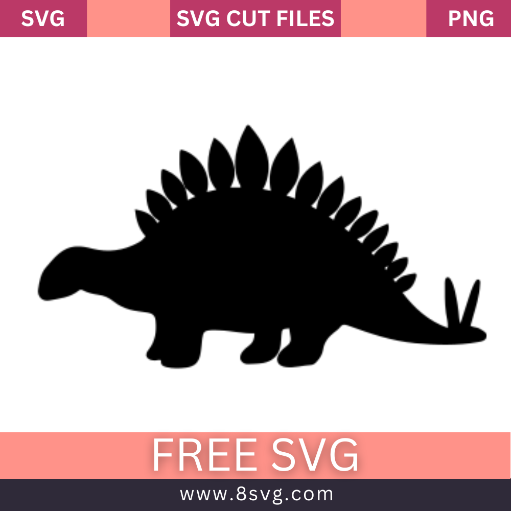 Dinosaur SVG Free Cut File for Cricut- 8SVG