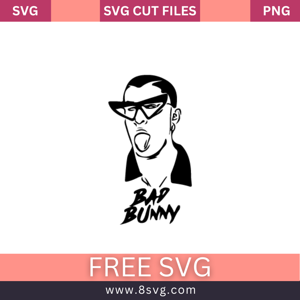El Conejo Malo Bad Bunny Svg Free Cut File Download- 8SVG